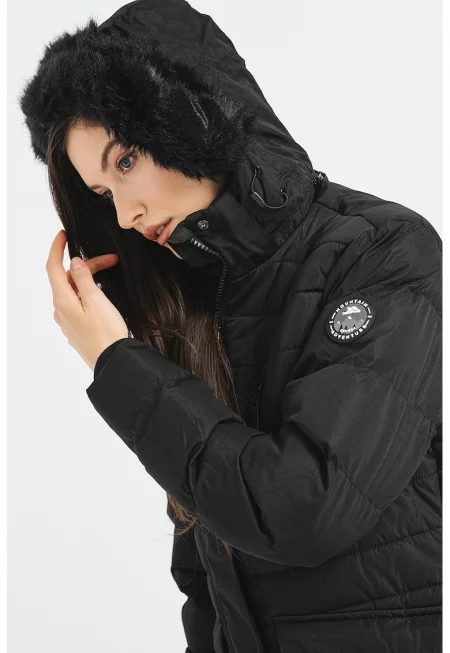 Подплатено зимно яке Sasha - Черен