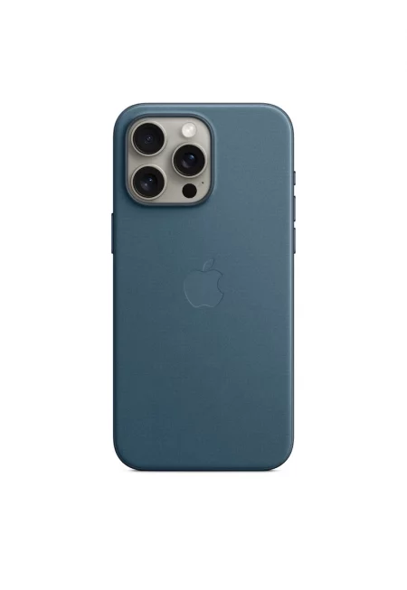 Предпазен калъф  FineWoven Case with MagSafe за iPhone 15 Pro Max - Pacific Blue