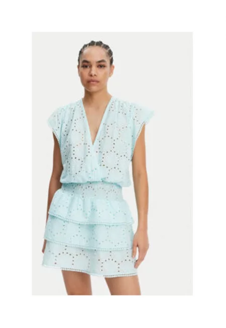 Рокля Мелиса Одабаш - Джес Скай - 100% памук - небесносиньо