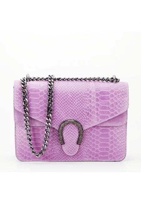 Розова чанта от естествена кожа 1524 123