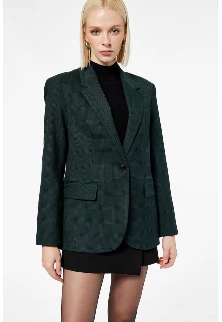 Сако на каре с раздвоен ревер