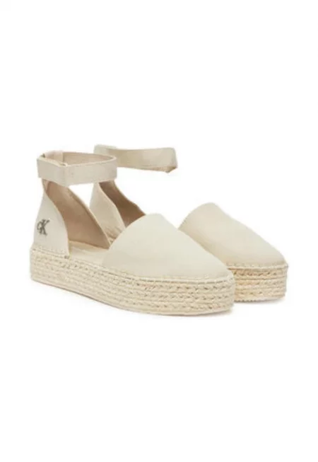 Сандали за жени  текстил - бежови -