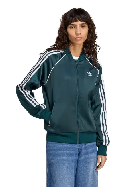 Сатиниран суитшърт SST с цип