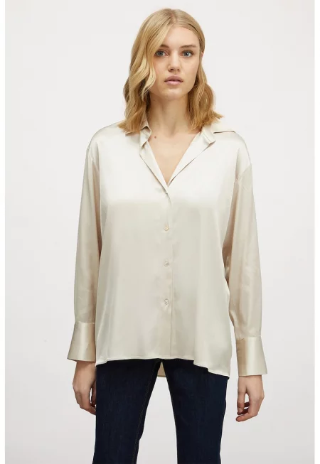 Сатинирана риза - Крем