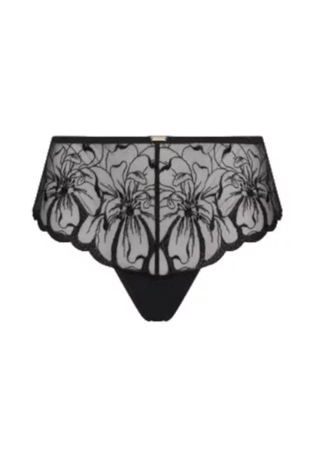 Секси бикини C12M40-011 - Шантел - Полиамид/Полиестер - Черни -