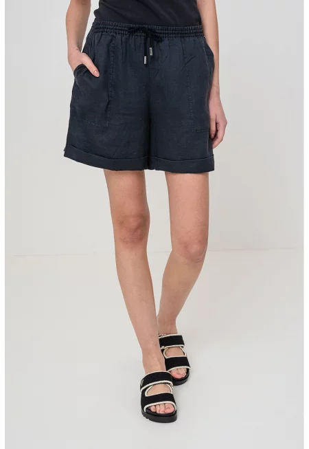 Шорти Ramie с връзка - Tъмносив