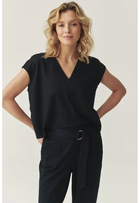 Шпиц гащеризон с колан - Черен