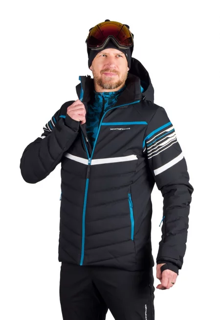 Ски яке Yarognev с качулка - Черен/Син