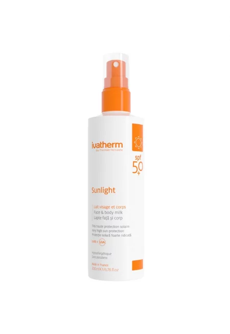 Слънцезащитно мляко  Sunlight - SPF 50+ - За възрастни - Хидратиращ ефект - 200 мл