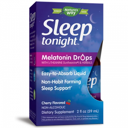 Sleep Tonight™ / Мелатонин, Л-теанин и билки (капки) х 59 ml