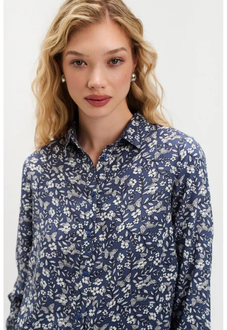 Стелеща се блуза с ръкави реглан