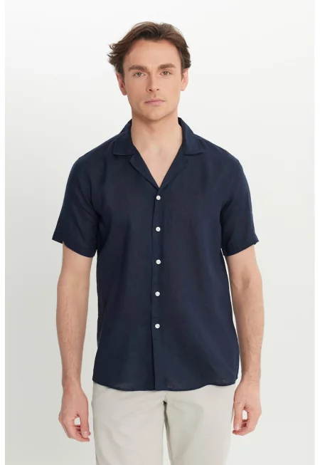 Стелеща се риза с лен