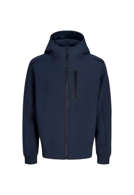 Суичър JACK &JONES Fusion Full Zip 55917 - Тъмносин