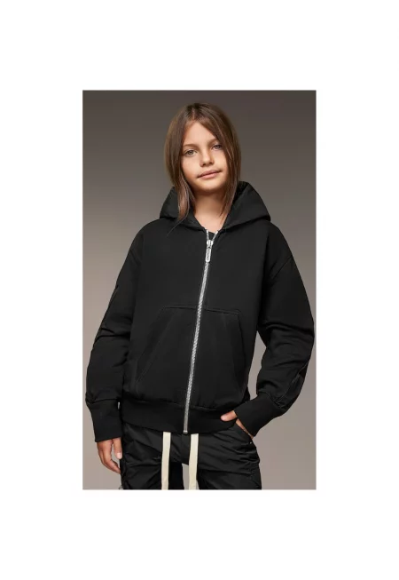 Суичър Произведено от Society - H36659 - Черен