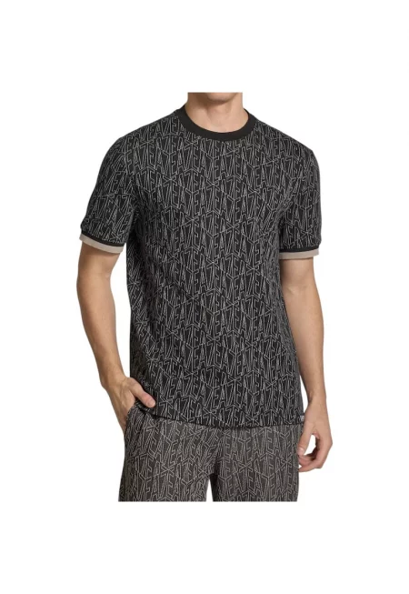 Тениска  EA7 Train Graphic Jacquard 40751 - Черен