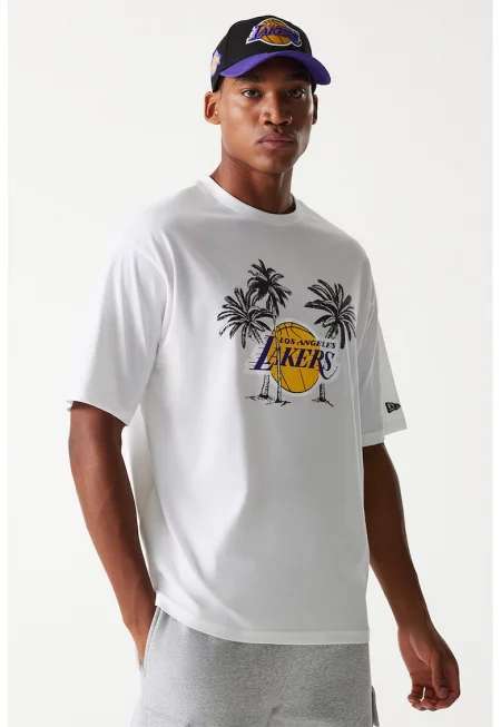 Тениска NBA LA Lakers Palm Tree с овално деколте