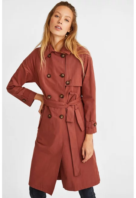 Тренч с колан