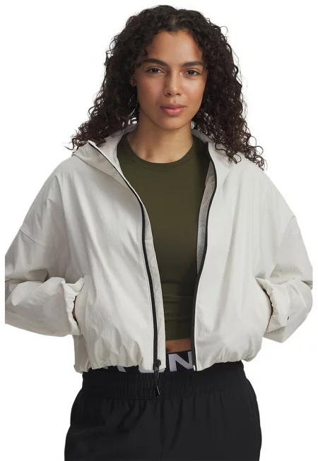 Тренировъчно яке Unstoppable с качулка - Слонова кост