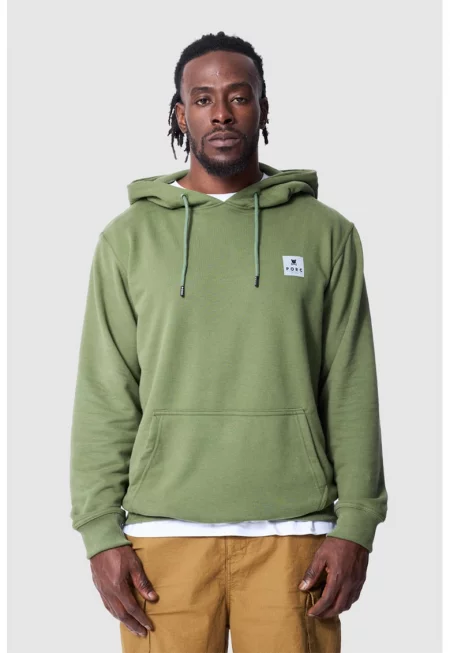 Унисекс худи с джоб кенгуру - Зелени аспержи