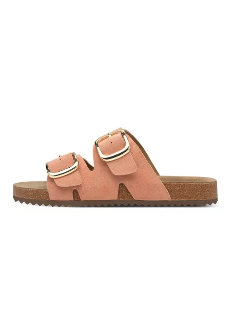 Велурени чехли с токи