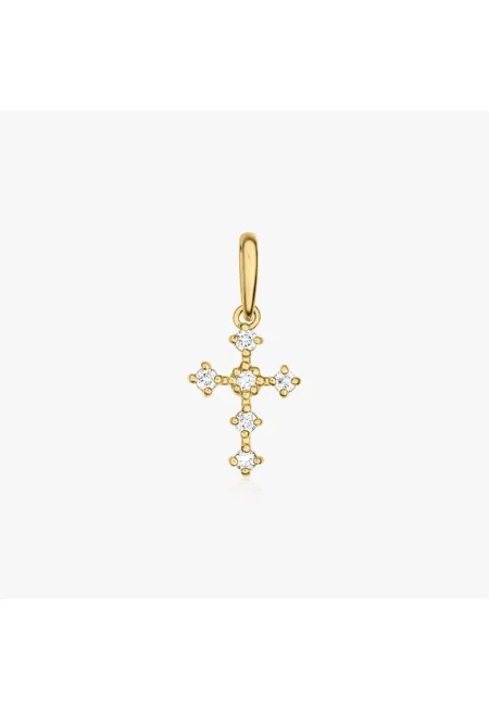 Висулка от злато Brilliant Cross - Диаманти
