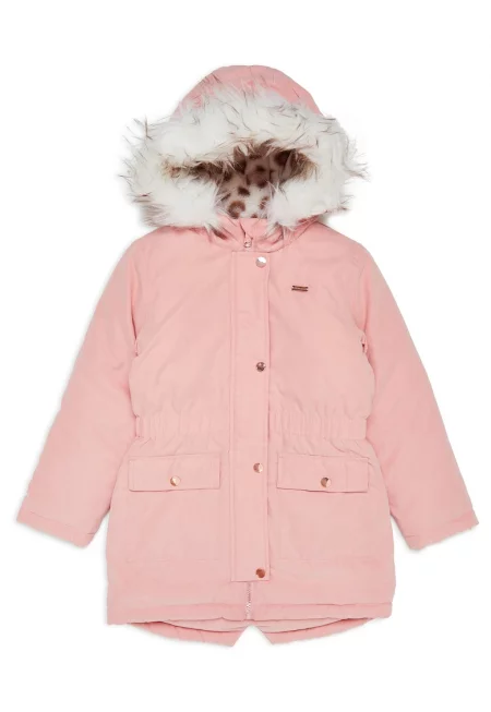 Зимно яке с качулка и еластична талия