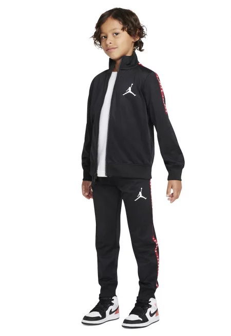 Баскетболен екип Air Jordan с цип - Червен/Черен/Бял