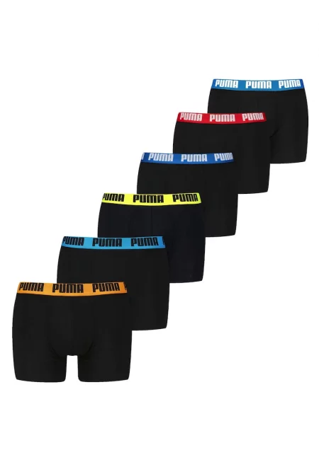 Боксерки - 6 чифта - Червен/Оранжев/Син