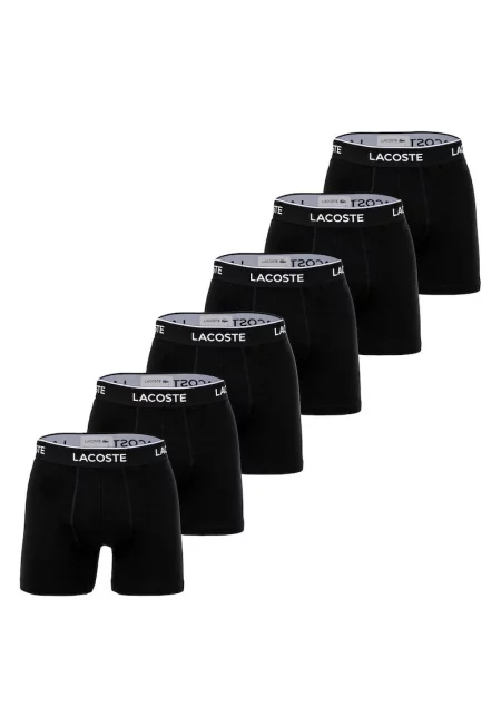 Боксерки с лого - 6 чифта - Черен