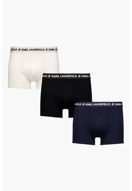 Боксерки с органичен памук - 3 чифта - Бял/Черен/Тъмносин