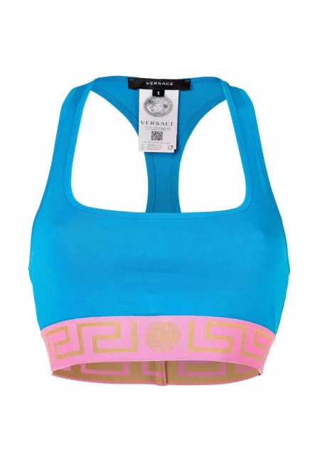 Бюстие Topeka с изрязан гръб - Розово/Син