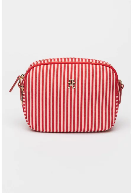Чанта през рамо Poppy Camera Summer - Червен/Бял