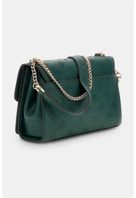 Чанта през рамо с капаче и десен