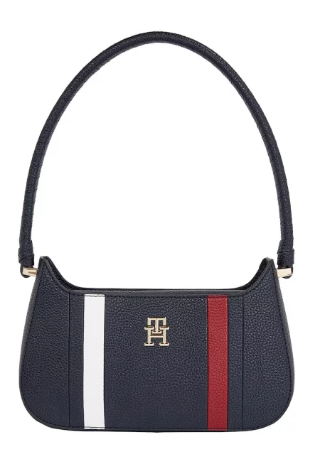 Чанта за рамо от еко кожа с метално лого