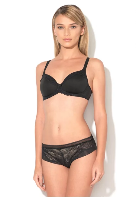 Черен сутиен с банели