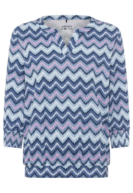 Дамска блуза  11105043 - Памук/Модал - Синя