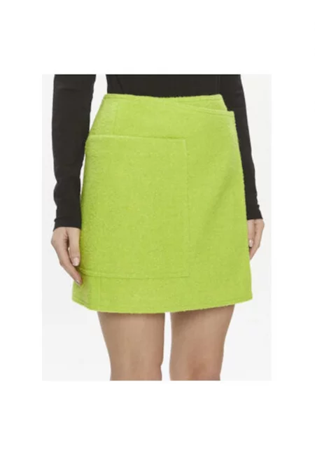 Дамска пола -  303646554 - Полиестер/Вълна - Зелена - Зелен