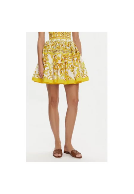 Дамска пола -  305315366 - Памучна - Жълта