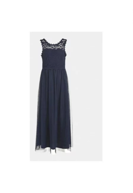 Дамска рокля -  303479039 - Полиестер - Тъмносиня - Тъмносин