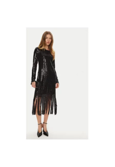 Дамска рокля -  304286988 - Полиестер - Черен