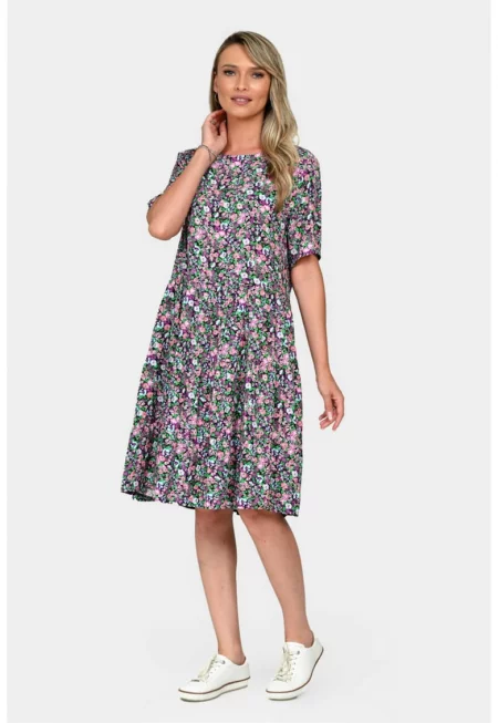 Дамска рокля - Еранте - Микрофлорална V329