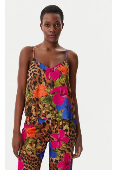 Дамска тениска -  305350596 - Вискоза - Многоцветна - Многоцветен