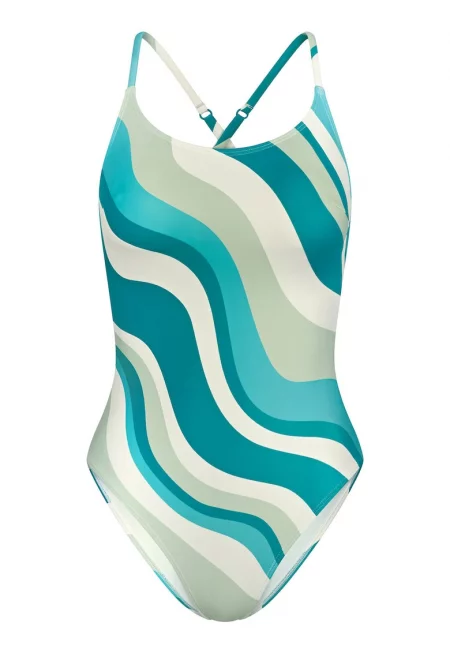 Дамски бански костюм  10218240 - Полиамид/Еластан - Син - Син