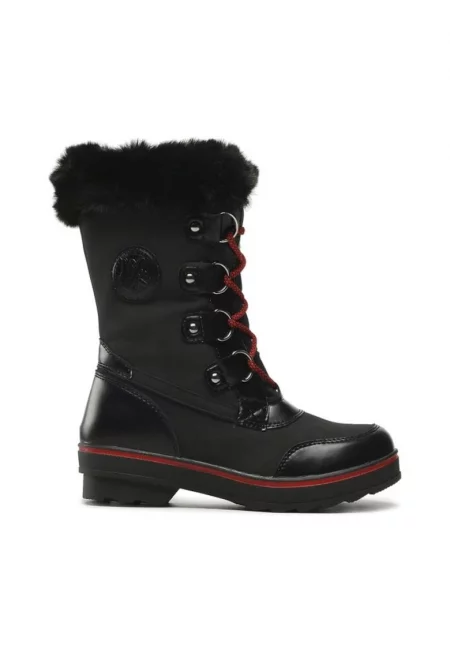 Дамски ботуши -  33123 - Екокожа - Черни