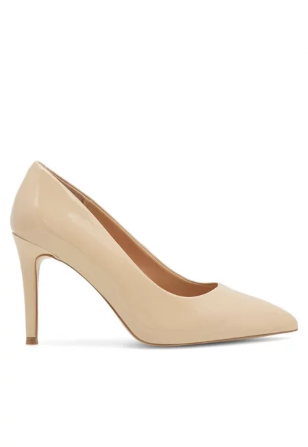 Дамски обувки -  590558831869937 - Естествена кожа/Лачена кожа - Бежов