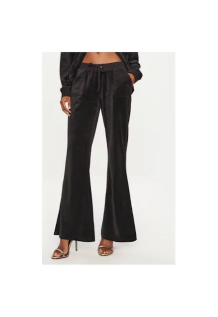 Дамски панталон -  304459887 - Памук/Бамбукови влакна/Полиестер - Черен