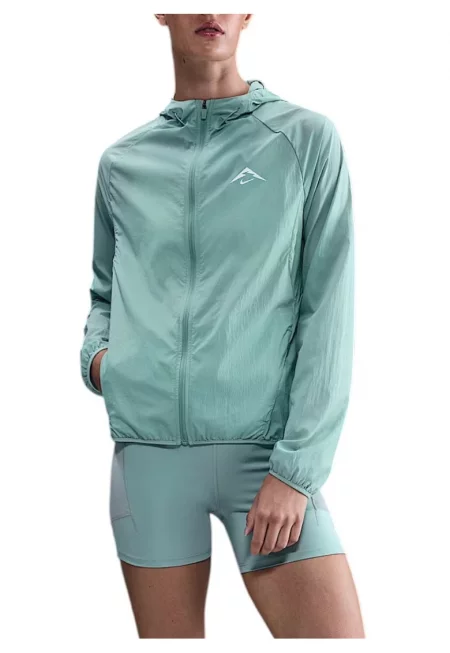 Дамско яке за бягане  Trail Repel FW 2025 - Светлозелен