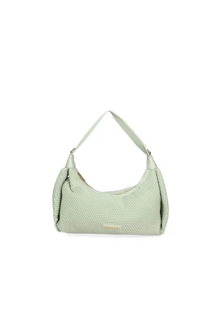 Хобо чанта от еко кожа - Зелен