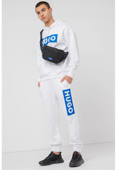 Худи Nalves с лого - Кралско Синьо/Бял