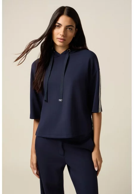 Худи с 3/4 ръкави - Ултрамарин синьо